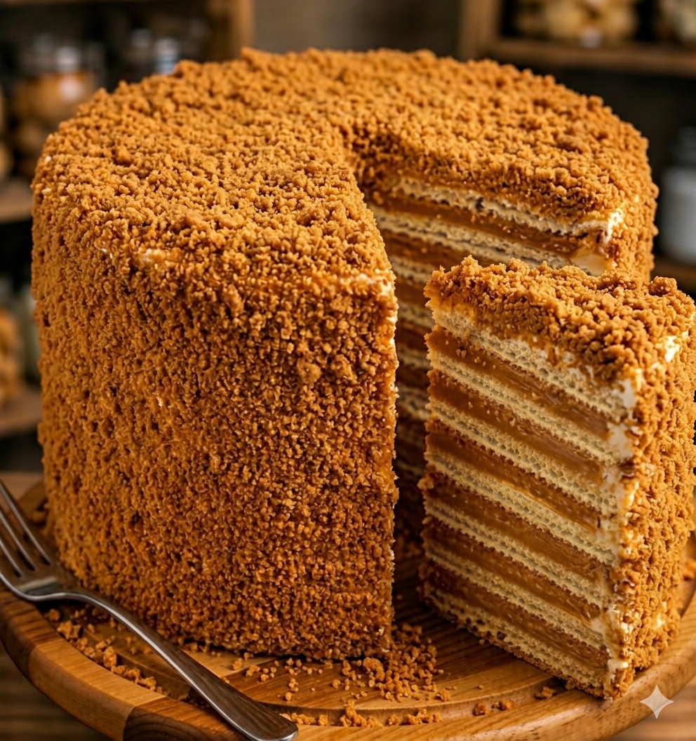 Honey Cake & Co. signature honey layer cake